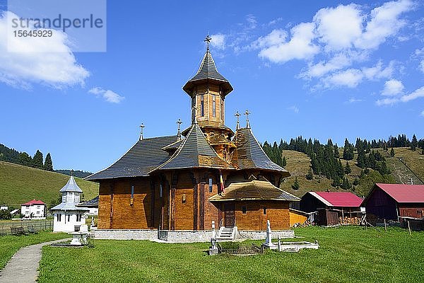 Orthodoxe Kirche  Gheorghiteni  Region Bukowina  Rumänien  Europa