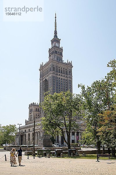 Kulturpalast  Warschau  Polen  Europa