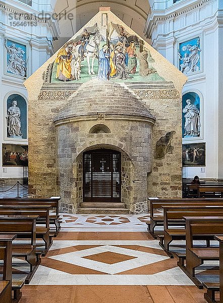 Apsis  Portiunkula oder Portiunkula-Kapelle in der Basilika Santa Maria degli Angeli  Assisi  Provinz Perugia  Umbrien  Italien  Europa