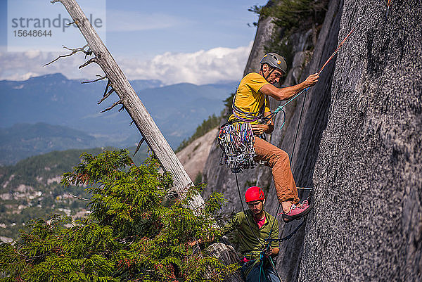 Freunde trad klettern  Squamish  Kanada