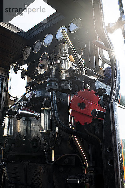 Steuertafel für Dampfzuglokomotive