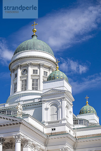 Detail der Kathedrale von Helsinki  Helsinki  Finnland  Skandinavien
