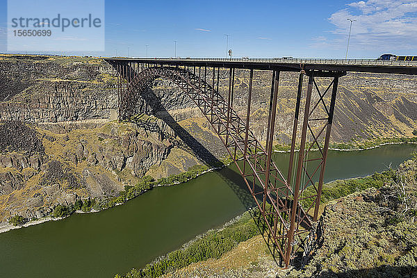 Brücke über den Snake River bei Twin Falls  Idaho  Vereinigte Staaten von Amerika