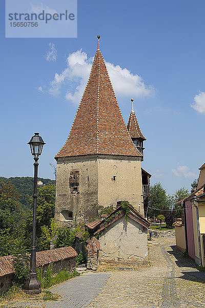 Schuhmacherturm  Sighisoara  UNESCO-Weltkulturerbe  Kreis Mures  Region Siebenbürgen  Rumänien