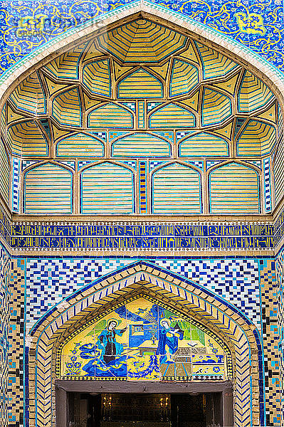 Tür  Heiliger Erlöser (Vank) Armenische Kathedrale  Isfahan  Iran  Naher Osten