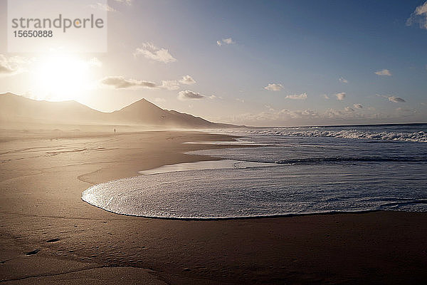 Strand auf Fuerteventura  Kanarische Inseln. Spanien  Atlantik