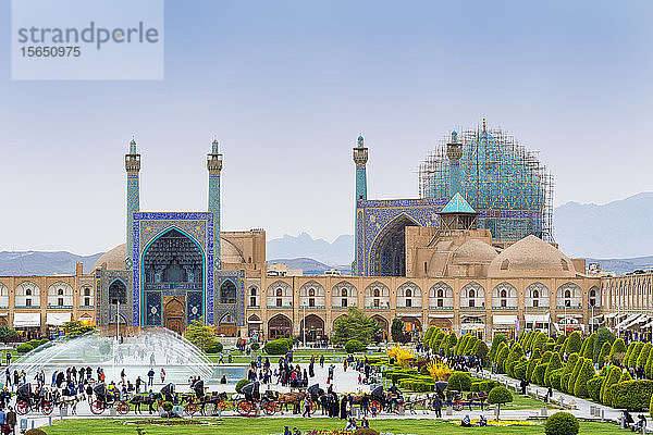 Masjed-e Imam Moschee  Maydam-e Iman Platz  UNESCO Weltkulturerbe  Isfahan  Iran  Naher Osten