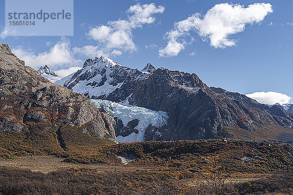 Piedras-Blancas-Gletscher im Herbst  El Chalten  Provinz Santa Cruz  Argentinien  Südamerika