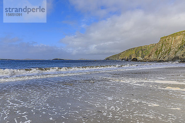 Maywick Beach  South Mainland  Shetland-Inseln  Schottland  Vereinigtes Königreich
