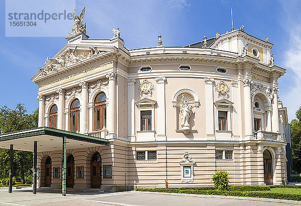 Opernhaus von Ljubljana (Slowenisches Nationales Opern- und Balletttheater von Ljubljana)  Zupancic-Straße  Ljubljana  Slowenien