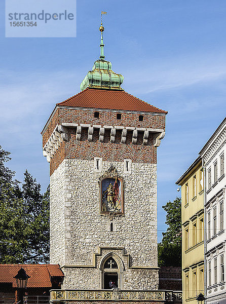 Florianstor  Krakau (Krakow)  UNESCO-Welterbestätte  Woiwodschaft Kleinpolen  Polen