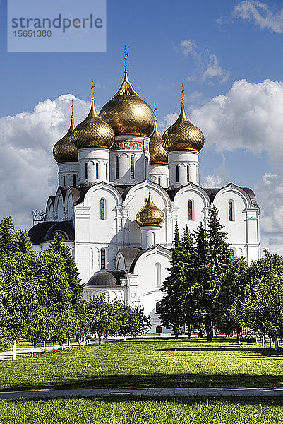 Mariä-Entschlafens-Kathedrale  UNESCO-Welterbe  Jaroslawl  Gebiet Jaroslawl  Russland