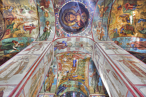 Fresken  Mariä-Entschlafens-Kathedrale  Dreifaltigkeitskloster St. Sergius  Sergiew Posad  Goldener Ring  Oblast Moskau  Russland