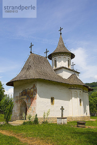 Kirche des Heiligen Kreuzes  1487  UNESCO-Welterbe  Patrauti  Kreis Suceava  Rumänien