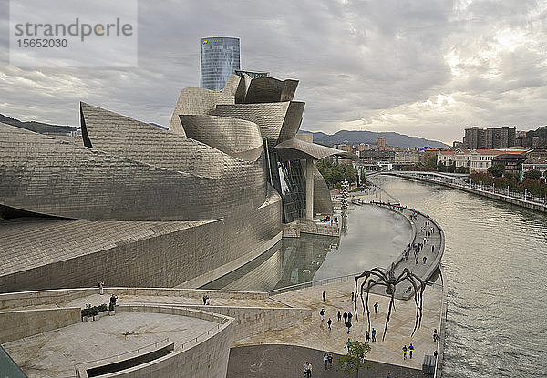 Guggenheim-Museum in Bilbao  Vizcaya  Baskenland  Euskadi  Spanien