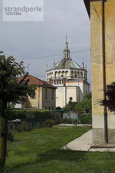 Europa  Italien  Lombardei  Arbeiterdorf Crespi d'Adda  Unesco-Kulturerbe. Arbeiterhäuser