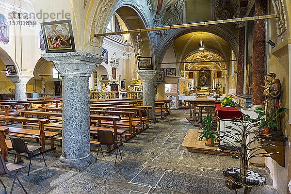 Italien  Piemont  Crodo  Kirche Santo Stefano innen