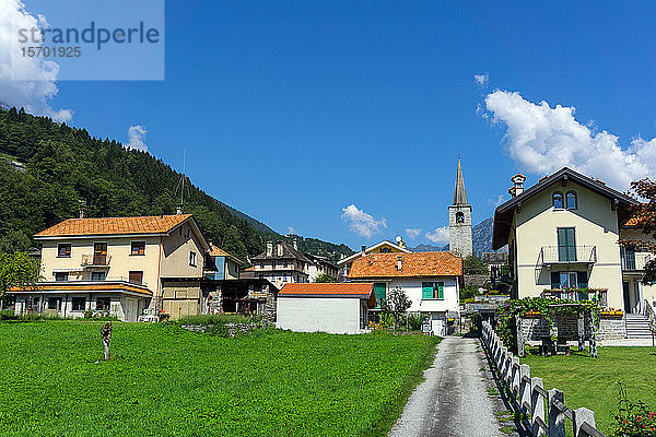 Italien  Piemont  Crodo  Stadtbild