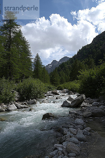 Italien  Aostatal  Nationalpark Gran Paradiso  Fluss im Aostatal