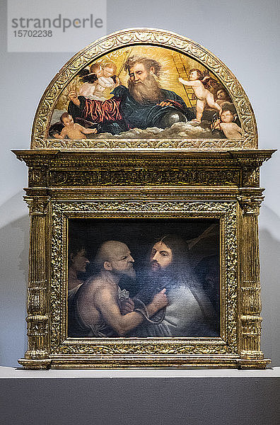 Italien  Venetien  Venedig  Scuola Grande di San Rocco  die Werke von Giorgione Cristo Portacroce in der Schule des heiligen Rochus