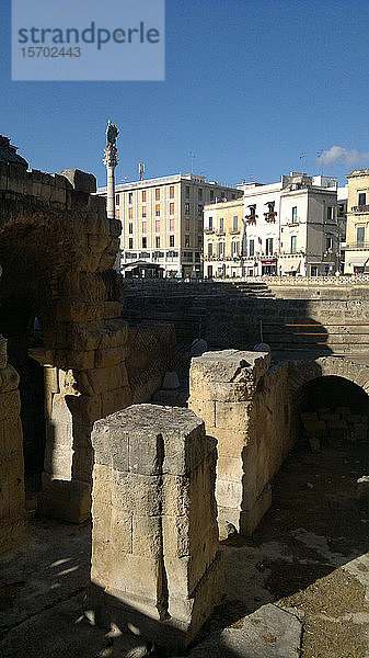 Italien  Apulien  S. Oronzo-Platz in Lecce