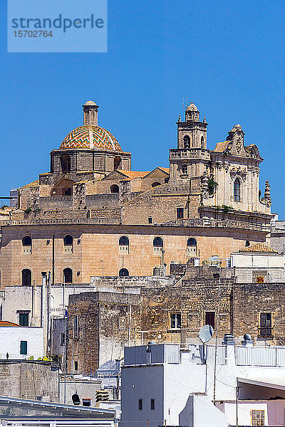 Italien  Apulien  Ostuni  Altstadt Stadtbild