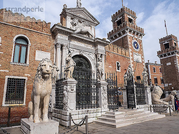 Italien  Venetien  Venedig  Porta di Terra de lÂ'Arsenale Campo dellÂ'Arsenale Castello