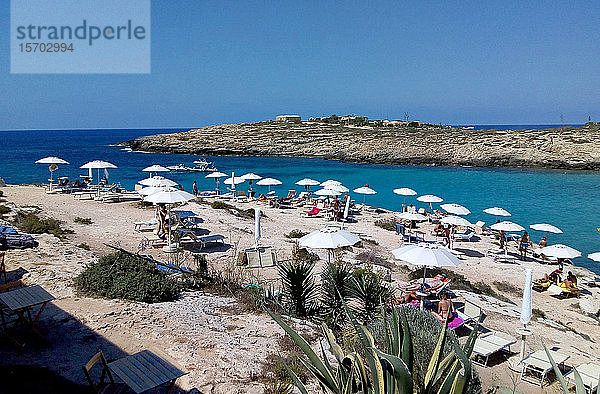 Italien  Sizilien  Küste der Insel Lampedusa