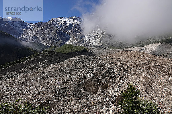 Italien  Westliche Alpen im Piemont  Monte Rosa Belvedere Gletscher 7