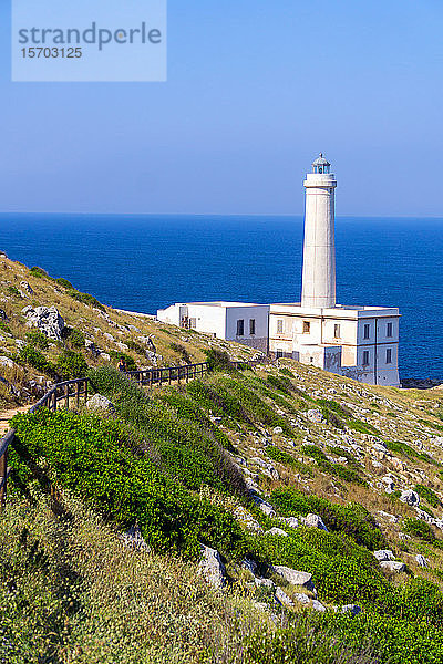 Italien  Apulien  Otranto  Leuchtturm Punta Palascia