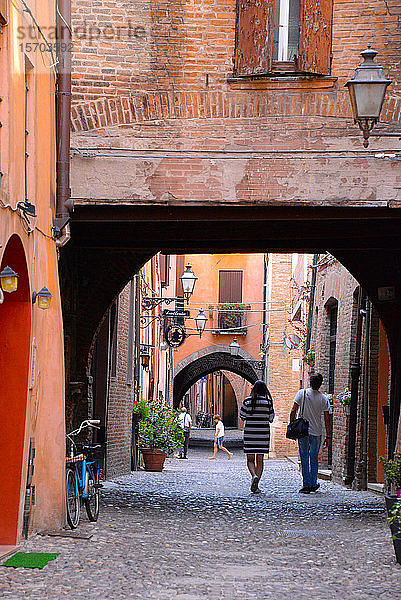 Europa  Italien  Emilia-Romagna  Ferrara  via delle Volte