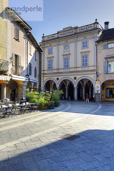 Italien  Piemont  Domodossola  Piazza del Mercato  Teatro Galletti