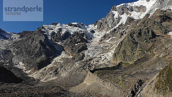 Italien  Westliche Alpen im Piemont  Monte Rosa Belvedere Gletscher 9