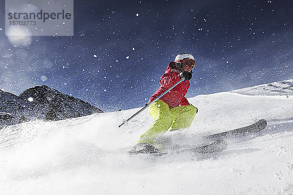 Skifahren  Kühtai  Österreich