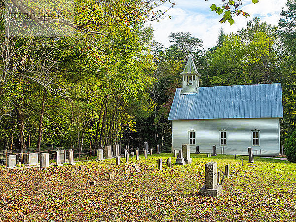 Alte Kirche  Cades Cove  Great Smoky Mountains National Park  Tennessee  Vereinigte Staaten von Amerika  Nordamerika