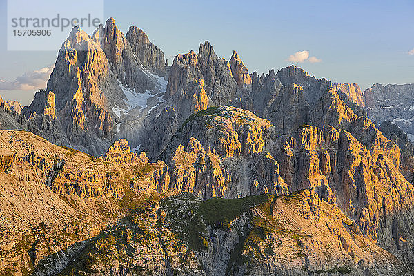 Cadini-Gebirgsgruppe (Cima Cadin)  Dolomiten  UNESCO-Welterbe  Venetien  Italien  Europa