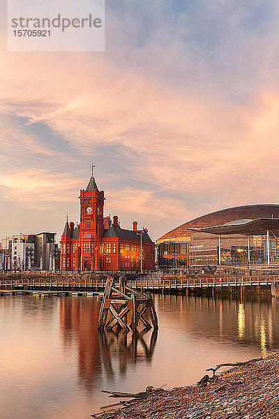 Cardiff Bay  Cardiff  Wales  Vereinigtes Königreich  Europa