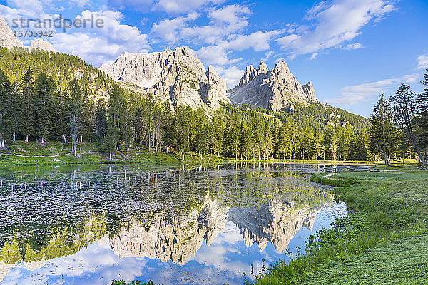 Anturno-See und Cadini-Berge  UNESCO-Welterbe  Provinz Belluno  Misurina  Venetien  Italien  Europa