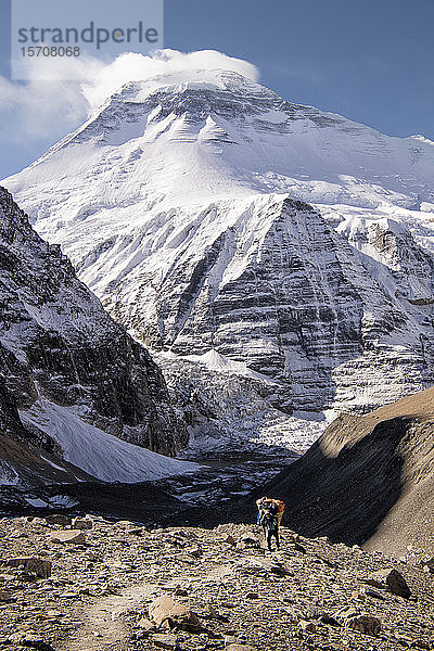 Chonbarden-Gletscher  Französischer Pass  Dhaulagiri  Dhaulagiri-Rundwanderung  Himalaya  Nepal