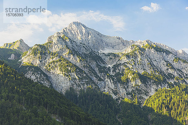 Österreich  Kärnten  Blick auf den Gailtaler Polinik-Berg im Sommer