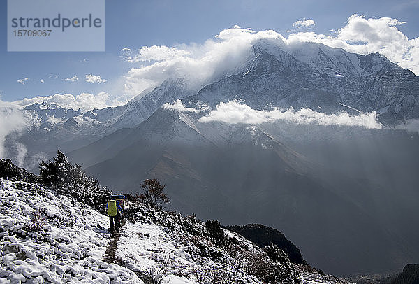 Yak Kharka  Nilgiri  Dhaulagiri-Rundwanderung  Himalaya  Nepal