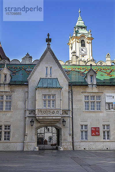 Slowakei  Bratislava  Primatenplatz  Außenseite des alten Rathauses
