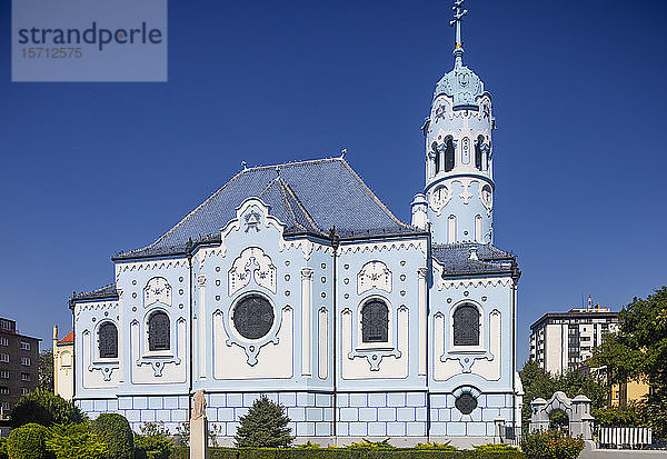 Slowakei  Bratislava  Außenansicht der Kirche St. Elisabeth  Blaue Kirche