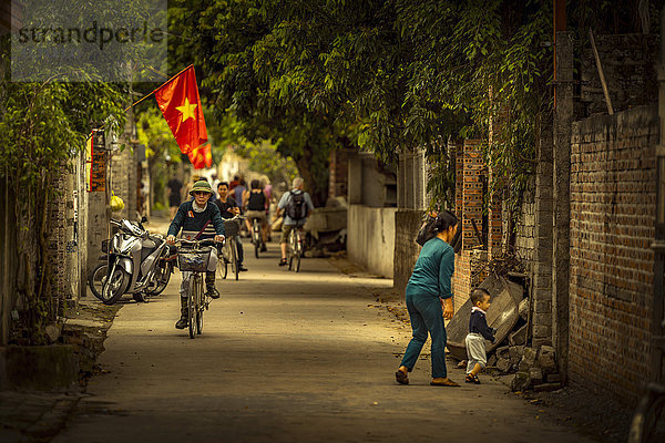 Stadtansicht  Provinz Ninh Binh  Vietnam  Asien