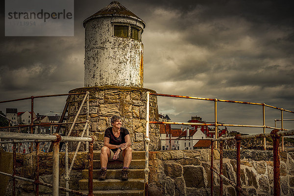 Leuchtturm  Anstruther  Schottland  Europa