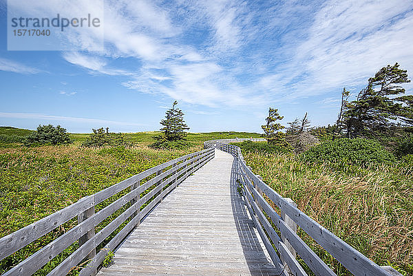 Kanada  Prince Edward Island  Greenwich  leere Strandpromenade im Prince Edward Island National Park