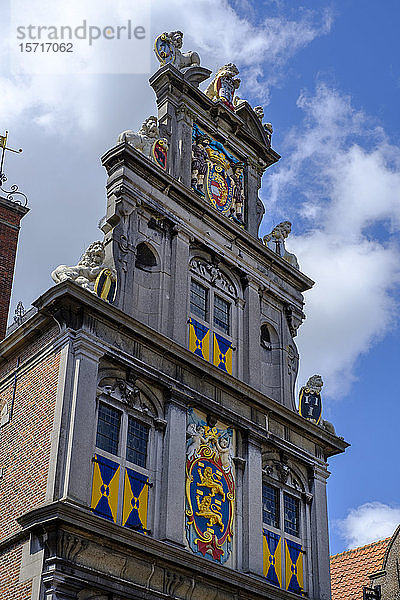 Niederlande  Nordholland  Hoorn  Niederwinkelansicht des Westfriesischen Museums