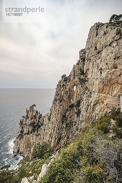 Frankreich  Côte d'Azur  Calanques-Nationalpark  Kreidefelsen