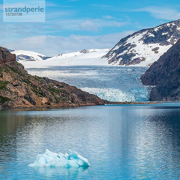 Gletscher am Prins Christian Sund  Grönland  Nordamerika