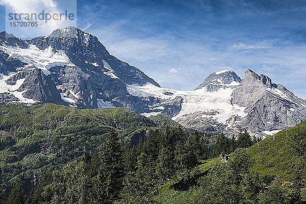 Hinteres Lauterbrunnental  Schweizer Alpen Jungfrau-Aletsch  Berner Oberland  Schweiz  Europa